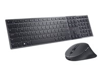 Dell Premier KM900 - sats med tangentbord och mus - samarbete - QWERTY - USA, internationellt - grafit KM900-GR-INT