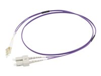 C2G 2m LC/SC OM4 LSZH Fibre Patch - Purple - patch-kabel - 2 m - lila 81760