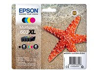 Epson 603XL Multipack - 4-pack - XL - svart, gul, cyan, magenta - original - blister med RF-larm/akustiskt larm - bläckpatron - för Expression Home XP-2150, 2155, 3150, 3155, 4150, 4155; WorkForce WF-2820, 2840, 2845, 2870 C13T03A64020