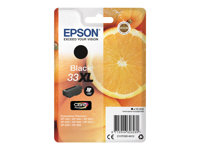 Epson 33XL - 12.2 ml - XL - svart - original - blister med RF-larm/akustiskt larm - bläckpatron - för Expression Home XP-635, 830; Expression Premium XP-530, 540, 630, 635, 640, 645, 830, 900 C13T33514022