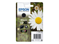 Epson 18XL - 11.5 ml - XL - svart - original - blister med RF-larm - bläckpatron - för Expression Home XP-212, 215, 225, 312, 315, 322, 325, 412, 415, 422, 425 C13T18114022