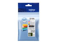 Brother LC3219XL Value Pack - 4-pack - XL - svart, gul, cyan, magenta - original - bläckpatron - för Brother MFC-J5330, J5335, J5730, J5930, J6935; Business Smart Pro MFC-J6930 LC3219XLVALDR