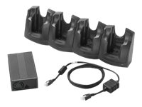 Zebra 4-Slot Charge Only Cradle Kit - laddställ till handdator + strömadapter CRD3000-401CES