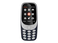 Nokia 3310 Dual SIM - mörkblå - funktionstelefon - 16 MB - GSM A00028090