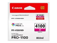 Canon PFI-4100 M - 80 ml - magenta - original - hängande låda - bläcktank - för imagePROGRAF PRO-1100 6779C001