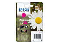 Epson 18XL - 6.6 ml - XL - magenta - original - blister med RF-larm - bläckpatron - för Expression Home XP-212, 215, 225, 312, 315, 322, 325, 412, 415, 422, 425 C13T18134022