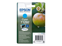 Epson T1292 - 7 ml - L-storlek - cyan - original - blister - bläckpatron - för Stylus SX230, SX235, SX430, SX438; WorkForce WF-3010, 3520, 3530, 3540, 7015, 7515, 7525 C13T12924012