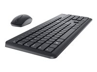 Dell Wireless Keyboard and Mouse KM3322W - sats med tangentbord och mus - QWERTY - USA, internationellt - svart Inmatningsenhet 580-AKFZ