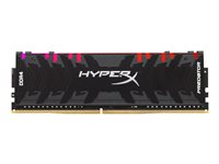 HyperX Predator RGB - DDR4 - sats - 32 GB: 4 x 8 GB - DIMM 288-pin - 3200 MHz / PC4-25600 - ej buffrad HX432C16PB3AK4/32