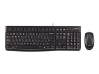 Logitech Desktop MK120 - sats med tangentbord och mus - QWERTY - USA, internationellt Inmatningsenhet 920-002562