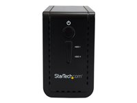 StarTech.com 3.5" External Dual Hard Drive Enclosure - Raid - USB-C and USB-A - SATA 6Gbps - 2 Bay USB 3.1 SSD/HDD Enclosure (S352BU313R) - hårddiskarray S352BU313R