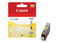 Canon CLI-521Y - 9 ml - gul - original - förpackning med stöldmärkning - bläcktank - för PIXMA iP3600, iP4700, MP540, MP550, MP560, MP620, MP630, MP640, MP980, MP990, MX860, MX870 2936B008