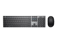 Dell Premier Wireless Keyboard and Mouse KM717 - sats med tangentbord och mus - grå, svart 1G1MG