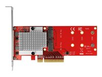 DeLOCK PCI Express Card > 2 x internal M.2 - gränssnittsadapter - M.2 Card - PCIe 3.0 x8 90305