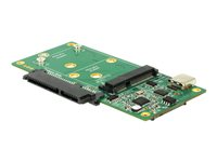 DeLOCK - gränssnittsadapter - M.2 Card / SATA 6Gb/s / mSATA - USB 62993