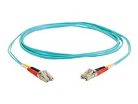 C2G LC-LC 10Gb 50/125 OM3 Duplex Multimode PVC Fiber Optic Cable (LSZH) - nätverkskabel - 20 m - havsblå 85556