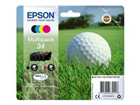 Epson 34 Multipack - 4-pack - svart, gul, cyan, magenta - original - blister med RF-larm/akustiskt larm - bläckpatron - för WorkForce Pro WF-3720DWF, WF-3725DWF C13T34664020