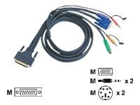 ATEN 2L-1710P - kabel för tangentbord/mus/video/ljud - 10 m 2L-1710P