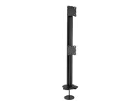 Chief Kontour Dual Display Desk Mount - For Displays up to 30" - Black monteringssats - för 2 LCD-bildskärmar - svart K3G120B