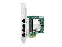 HPE NC365T - nätverksadapter - PCIe 2.0 x4 - Gigabit Ethernet x 4 593743-001