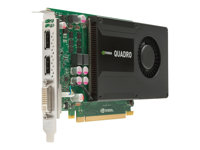 NVIDIA Quadro K2000 - grafikkort - Quadro K2000 - 2 GB C2J93AA