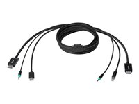 Belkin Secure KVM Combo Cable - kabel för tangentbord/mus/video/ljud - TAA-kompatibel - 1.83 m F1D9019B06T