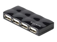 Belkin Hi-Speed USB 2.0 4-Port Mobile Hub - hubb - 4 portar F5U404CWBLK