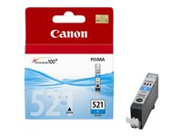 Canon CLI-521C - 9 ml - cyan - original - bläcktank - för PIXMA iP3600, iP4700, MP540, MP550, MP560, MP620, MP630, MP640, MP980, MP990, MX860, MX870 2934B001