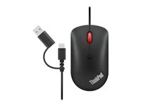 Lenovo ThinkPad Compact - mus - USB, USB-C - korpsvart 4Y51D20850