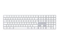 Apple Magic Keyboard with Numeric Keypad - tangentbord - AZERTY - fransk - silver Inmatningsenhet MQ052F/A