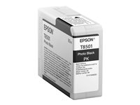 Epson T8501 - 80 ml - foto-svart - original - bläckpatron - för SureColor P800, P800 Designer Edition, SC-P800 C13T850100