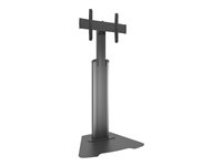 Chief Fusion Medium Manual Height Adjustable Floor AV Stand ställ - för platt panel - svart, silver MFAUS