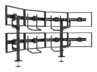 Chief Fusion 4x2 Display Mount - For Displays 10-24" - Black monteringssats - för 8 LCD-bildskärmar - svart K4G420B