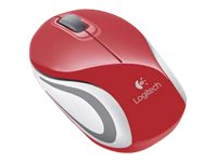 Logitech M187 - mus - 2.4 GHz - röd 910-002737