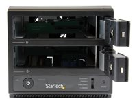 StarTech.com USB 3.0 / eSATA Hot Swap HDD Enclosure with UASP - 2-Bay Trayless 3.5" SATA III (6 Gbps) Hard Drive Enclosure (S352BU33RER) - hårddiskarray S352BU33RER