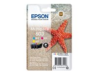 Epson 603 Multipack - 3-pack - gul, cyan, magenta - original - blister med RF-larm/akustiskt larm - bläckpatron - för Expression Home XP-2150, 2155, 3150, 3155, 4150, 4155; WorkForce WF-2820, 2840, 2845, 2870 C13T03U54020