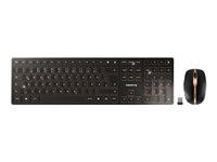 CHERRY DW 9100 SLIM - sats med tangentbord och mus - QWERTZ - tysk - svart/brons JD-9100DE-2