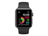 Apple Watch Series 1 - rymdgrå aluminium - smart klocka med sportband - svart MP032FS/A