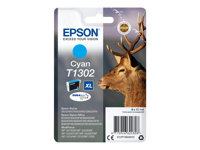 Epson T1302 - 10.1 ml - XL - cyan - original - blister med RF-larm/akustiskt larm - bläckpatron - för Stylus Office BX535, BX630, BX635, BX935; WorkForce WF-3520, 3530, 3540, 7015, 7515, 7525 C13T13024022