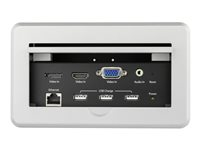 StarTech.com Anslutningsbox till konferensbord för A/V - 4K - monteringsplatta BOX4HDECP2