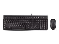 Logitech Desktop MK120 - sats med tangentbord och mus - Nordisk Inmatningsenhet 920-002823