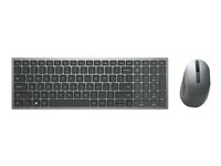 Dell Multi-Device KM7120W - sats med tangentbord och mus - AZERTY - fransk - Titan gray Inmatningsenhet 580-AIWR