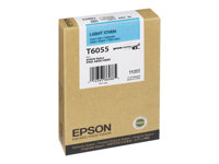 Epson T6055 - 110 ml - ljus cyan - original - bläckpatron - för Stylus Pro 4800, Pro 4880, Pro 4880 AGFA C13T605500