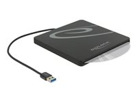 DeLOCK 5.25" External Enclosure Slot-in Slim SATA > USB 3.0 - förvaringslåda - SATA - USB 3.0 42604