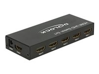 DeLock HDMI UHD Switch 5 x HDMI in > 1 x HDMI out 4K - video-/ljudomkopplare - 5 portar 18685