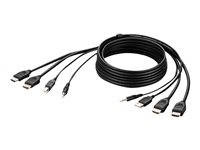 Belkin Secure KVM Combo Cable - video/USB/ljud-kabel - TAA-kompatibel - 1.83 m F1DN2CCBL-HH6T