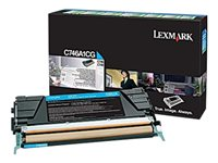 Lexmark - Cyan - original - tonerkassett LCCP, LRP - för Lexmark C746dn, C746dtn, C746n, C748de, C748dte, C748e C746A1CG