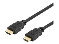 DELTACO Office HDMI-1020D-DO - HDMI-kabel med Ethernet - 2 m HDMI-1020D-DO
