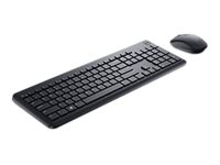 Dell Wireless Keyboard and Mouse KM3322W - sats med tangentbord och mus - QWERTY - estnisk - svart Inmatningsenhet 580-AKGJ
