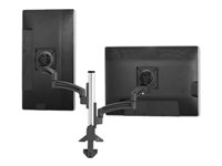 Chief Kontour Articulating Colum Dual Monitor Desk Mount - For Displays 10-32" - Black monteringssats - för 2 LCD-bildskärmar - svart K2C220B